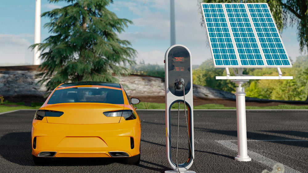 E-Auto Ladestation Solaranlage
